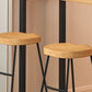 Ensemble de comptoir rectangulaire moderne d'intérieur, ensemble de Table et tabouret en bois massif 1/2/3 pièces