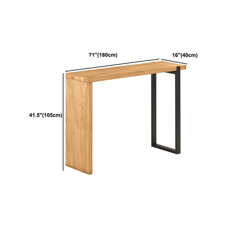 Ensemble de comptoir rectangulaire moderne d'intérieur, ensemble de Table et tabouret en bois massif 1/2/3 pièces