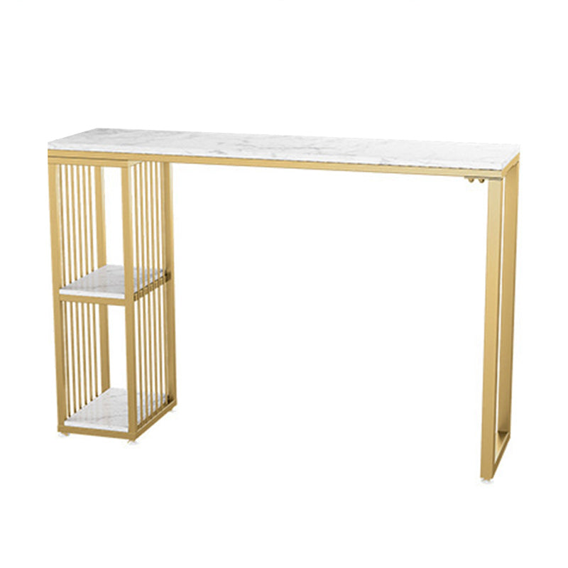 Set tavolo da bar in finto marmo stile glam 1/2/3 pezzi Set bancone da tavolo fisso