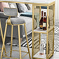 Set tavolo da bar in finto marmo stile glam 1/2/3 pezzi Set bancone da tavolo fisso