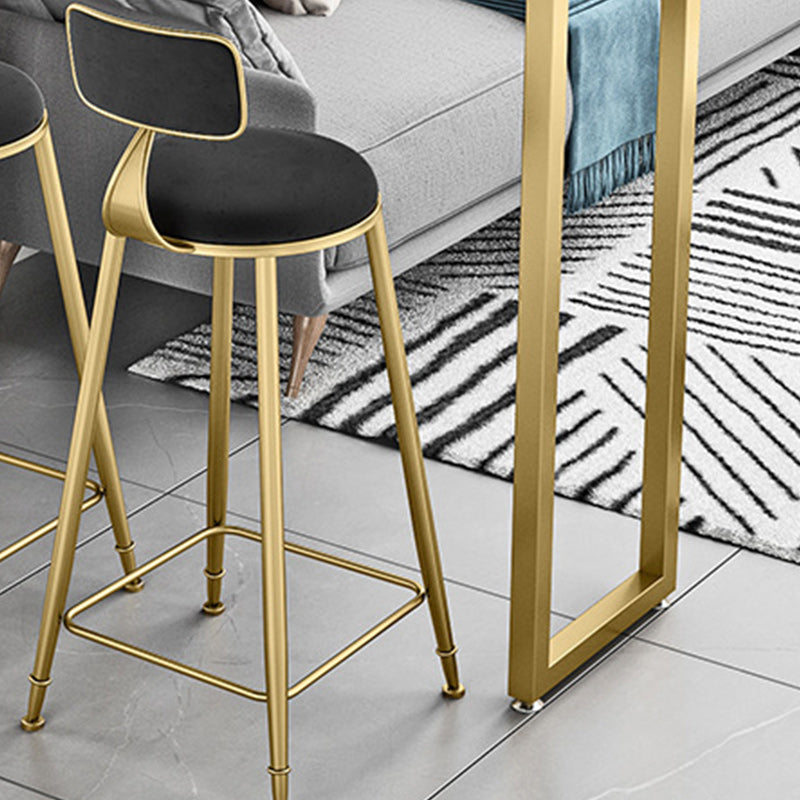 Set tavolo da bar in finto marmo stile glam 1/2/3 pezzi Set bancone da tavolo fisso