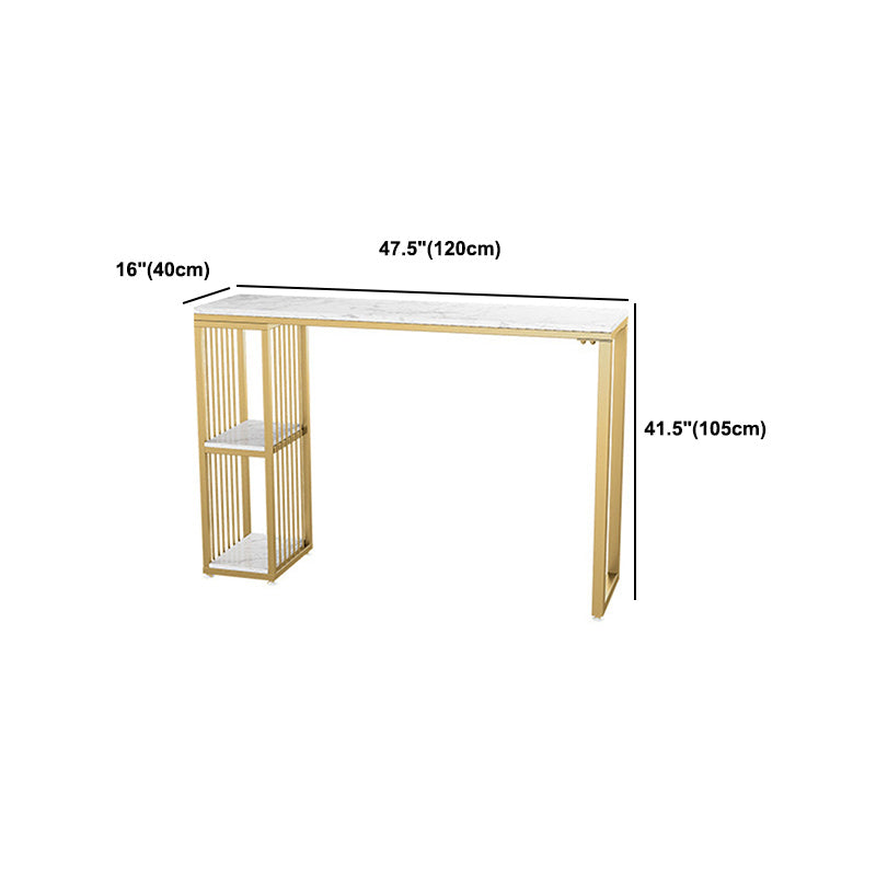 Set tavolo da bar in finto marmo stile glam 1/2/3 pezzi Set bancone da tavolo fisso