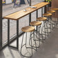 Ensemble de Table de Bar moderne, 1/7 pièces, Table de comptoir rectangulaire en bois de pin pour dépanneur