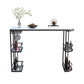 Glam Style 1/2/3 Pieces Bar Table Set Rectangle Stone Bar Table with Metal High Stools Matte White 71"L x 16"W Clearhalo 'Bar Furniture' 'furn' 'furn_home_bar_bar_sets' 'Furniture' 'Home Bars & Bar Sets' 'home_bar_bar_sets' 'Kitchen & Dining Furniture' 5848191