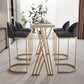 Luxurious Rectangular Pub Table Set 1/2/5 Pieces Artificial Marble Counter Table Set Clearhalo 'Bar Furniture' 'furn' 'furn_home_bar_bar_sets' 'Furniture' 'Home Bars & Bar Sets' 'home_bar_bar_sets' 'Kitchen & Dining Furniture' 5848216
