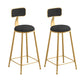 Glam Style 1/2/5 Pieces Faux Marble Bar Table Set Fixed Table Counter Set for Home Use Black 30"H Stools (Set of 2) Clearhalo 'Bar Furniture' 'furn' 'furn_home_bar_bar_sets' 'Furniture' 'Home Bars & Bar Sets' 'home_bar_bar_sets' 'Kitchen & Dining Furniture' 5848228