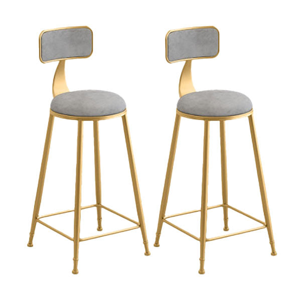 Glam Style 1/2/5 Pieces Faux Marble Bar Table Set Fixed Table Counter Set for Home Use Grey 30"H Stools (Set of 2) Clearhalo 'Bar Furniture' 'furn' 'furn_home_bar_bar_sets' 'Furniture' 'Home Bars & Bar Sets' 'home_bar_bar_sets' 'Kitchen & Dining Furniture' 5848231