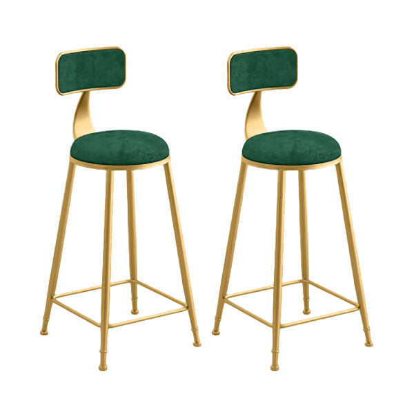 Glam Style 1/2/5 Pieces Faux Marble Bar Table Set Fixed Table Counter Set for Home Use Green 30"H Stools (Set of 2) Clearhalo 'Bar Furniture' 'furn' 'furn_home_bar_bar_sets' 'Furniture' 'Home Bars & Bar Sets' 'home_bar_bar_sets' 'Kitchen & Dining Furniture' 5848234