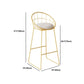 Glam Style 1/3 Pieces Bar Table Set Rectangle Stone Counter Table with Stools for Cafe Clearhalo 'Bar Furniture' 'furn' 'furn_home_bar_bar_sets' 'Furniture' 'Home Bars & Bar Sets' 'home_bar_bar_sets' 'Kitchen & Dining Furniture' 5848285