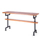 Set tavolo da bar stile industriale 1/2/7 pezzi Tavolo da bar rettangolare con sgabelli alti in legno