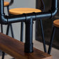 Set tavolo da bar stile industriale 1/2/7 pezzi Tavolo da bar rettangolare con sgabelli alti in legno
