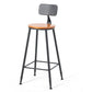 Set tavolo da bar stile industriale 1/2/7 pezzi Tavolo da bar rettangolare con sgabelli alti in legno
