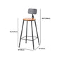 Set tavolo da bar stile industriale 1/2/7 pezzi Tavolo da bar rettangolare con sgabelli alti in legno