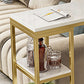 Set da tavolo da pub rettangolare di lusso da 1/3 pezzi Set da tavolo da bistrot con piano in marmo artificiale