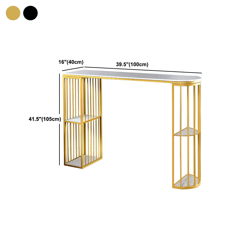 Moderna Smensión Bistro Bistro Bar Mesa Almacenamiento de la mesa de la barra de pedestal de doble pedestal