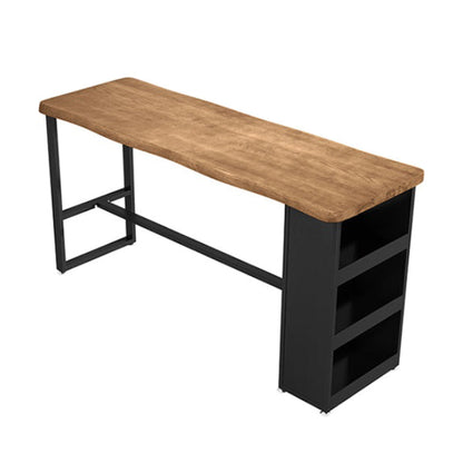 Tavolo da pranzo per btrollo da pranzo a base di bistrot in legno massiccio interno con conservazione