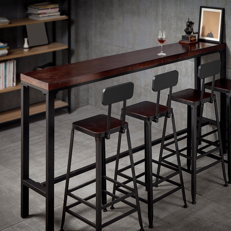 Tavolo da vino glam poggiapieno rettangolo travestle tavolo da cocktail in legno massiccio