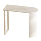 Modern Indoor Bar Height Table Double Pedestal Stone Bistro Accent Dining Table 79"L x 20"W x 41"H Without Chairs Clearhalo 'Bar Furniture' 'Bar Tables' 'bar_tables' 'furn' 'furn_bar_tables' 'Furniture' 'Kitchen & Dining Furniture' 5848498