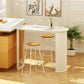 Modern Indoor Bar Height Table Double Pedestal Stone Bistro Accent Dining Table Clearhalo 'Bar Furniture' 'Bar Tables' 'bar_tables' 'furn' 'furn_bar_tables' 'Furniture' 'Kitchen & Dining Furniture' 5848502