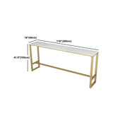 Tavolo da bar di bistrot rettangolare glam tavolo da cavalletto in pietra bianca interno