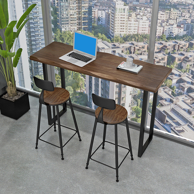 Tavolo da bar in legno solido industriale barre da pranzo in barra da pranzo