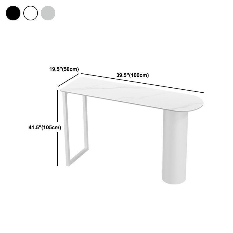 Contemporary Bar Counter Table Stone Bar Counter Table for Home Clearhalo 'Bar Furniture' 'Bar Tables' 'bar_tables' 'furn' 'furn_bar_tables' 'Furniture' 'Kitchen & Dining Furniture' 5848683