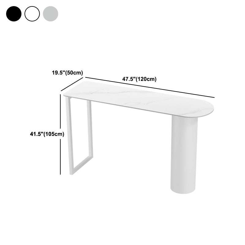 Contemporary Bar Counter Table Stone Bar Counter Table for Home Clearhalo 'Bar Furniture' 'Bar Tables' 'bar_tables' 'furn' 'furn_bar_tables' 'Furniture' 'Kitchen & Dining Furniture' 5848684