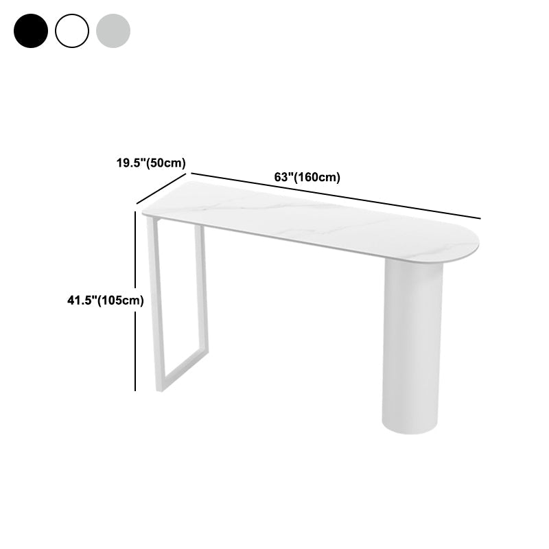 Contemporary Bar Counter Table Stone Bar Counter Table for Home Clearhalo 'Bar Furniture' 'Bar Tables' 'bar_tables' 'furn' 'furn_bar_tables' 'Furniture' 'Kitchen & Dining Furniture' 5848686