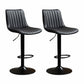 Scandinavian Metal Stool Adjustable Low Back Faux Leather Barstools in Matte Finish Black 2 Piece Set Bar Stool(31"H) Clearhalo 'Bar Furniture' 'Bar Stools' 'bar_stools' 'furn' 'furn_bar_stools' 'Furniture' 'Kitchen & Dining Furniture' 5848754