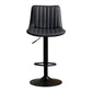 Scandinavian Metal Stool Adjustable Low Back Faux Leather Barstools in Matte Finish Clearhalo 'Bar Furniture' 'Bar Stools' 'bar_stools' 'furn' 'furn_bar_stools' 'Furniture' 'Kitchen & Dining Furniture' 5848759