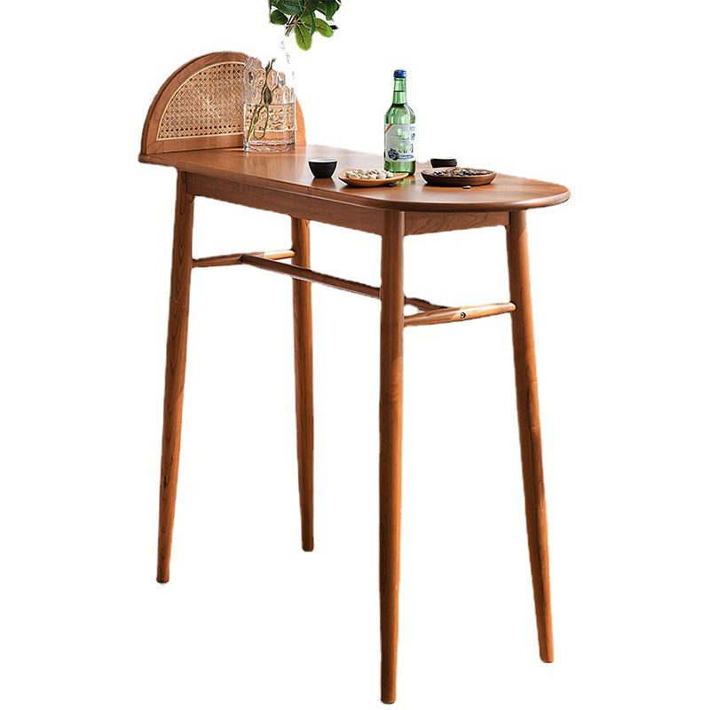 Ensemble de Table de Pub en bois moderne 1/2 pièces, Table de comptoir fixe pour salle à manger