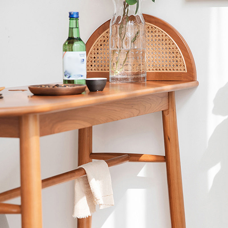 Ensemble de Table de Pub en bois moderne 1/2 pièces, Table de comptoir fixe pour salle à manger
