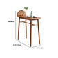 Ensemble de Table de Pub en bois moderne 1/2 pièces, Table de comptoir fixe pour salle à manger