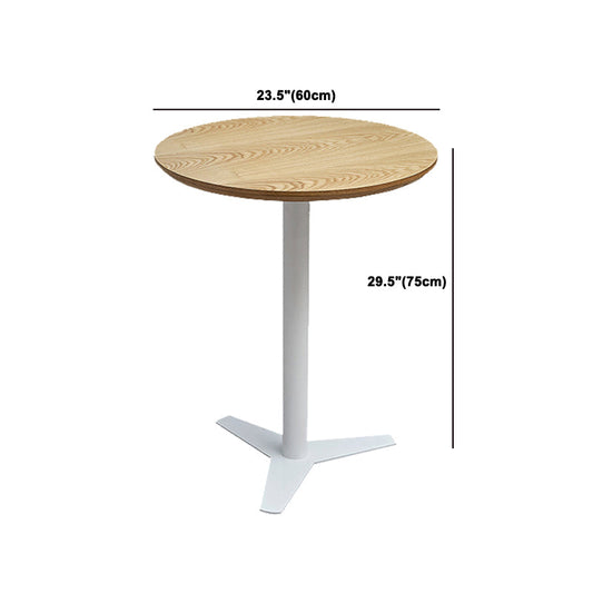 Moderna cafetería de la cafetería Juego de comedor 1/4/5 piezas de madera maciza conjunta en natural