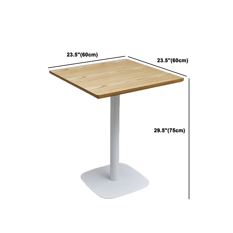 Tavolo da pranzo moderno per caffetteria set 1/4/5 pezzi dinette in legno massiccio in naturale