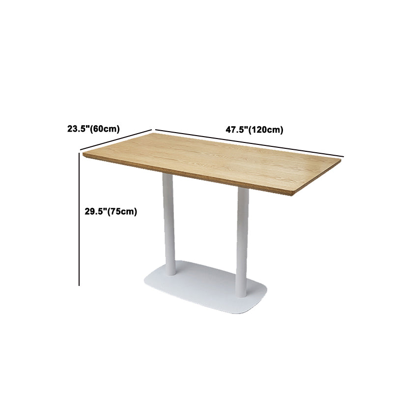 Tavolo da pranzo moderno per caffetteria set 1/4/5 pezzi dinette in legno massiccio in naturale
