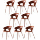 Contemporary Metal Legs Dining Chairs Plastic Open Back Dining Side Chair