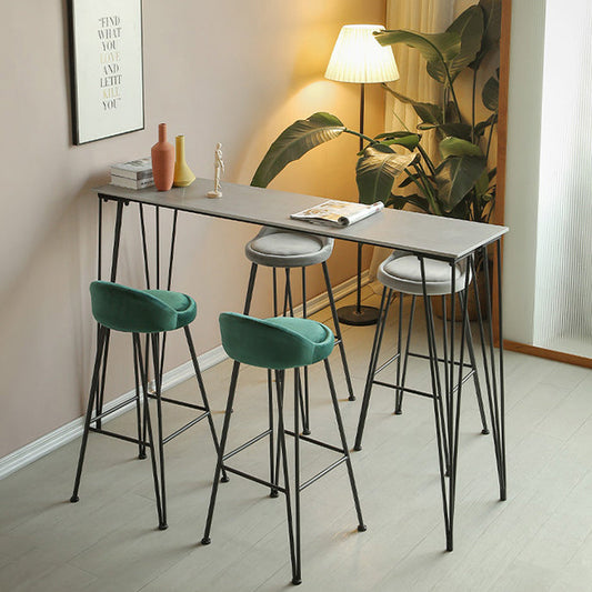 Tavolo da bar in pietra industriale di rettangolo con 4 gambe