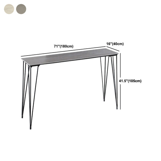 Tavolo da bar in pietra industriale di rettangolo con 4 gambe