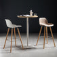 41.3"H Industrial Pedestal Pub Table Round Bistro Bar Solid Wood Table