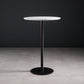41.3"H Industrial Pedestal Pub Table Round Bistro Bar Solid Wood Table