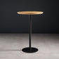 41.3"H Industrial Pedestal Pub Table Round Bistro Bar Solid Wood Table