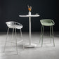 41.3"H Industrial Pedestal Pub Table Round Bistro Bar Solid Wood Table