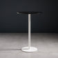 41.3"H Industrial Pedestal Pub Table Round Bistro Bar Solid Wood Table