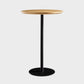 41.3"H Industrial Pedestal Pub Table Round Bistro Bar Solid Wood Table