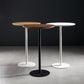 41.3"H Industrial Pedestal Pub Table Round Bistro Bar Solid Wood Table