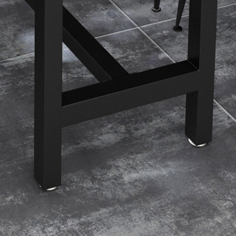 Industrial Rectangle Bar Table Solid Wood Bar Dining Table with Trestle Base Clearhalo 'Bar Furniture' 'Bar Tables' 'bar_tables' 'furn' 'furn_bar_tables' 'Furniture' 'Kitchen & Dining Furniture' 5849146