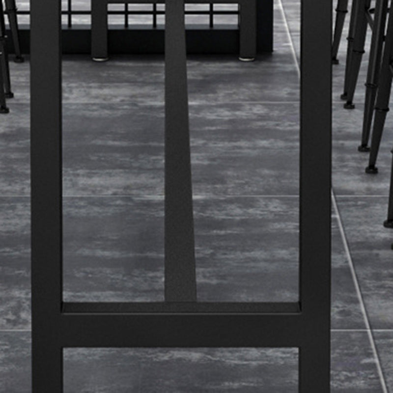 Industrial Rectangle Bar Table Solid Wood Bar Dining Table with Trestle Base Clearhalo 'Bar Furniture' 'Bar Tables' 'bar_tables' 'furn' 'furn_bar_tables' 'Furniture' 'Kitchen & Dining Furniture' 5849148