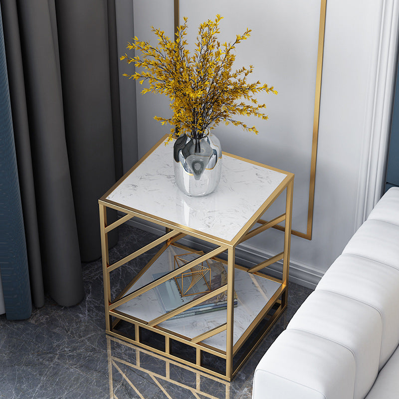 Mesa de acento de la mesa de acento inferior al gabinete de metal de metal para dormitorio