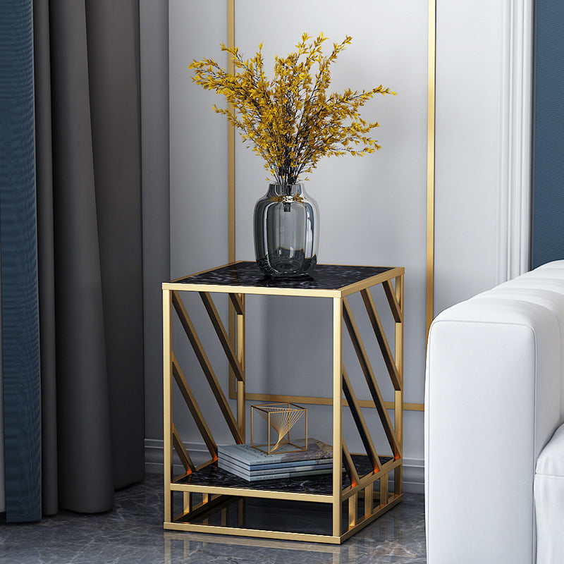 Mesa de acento de la mesa de acento inferior al gabinete de metal de metal para dormitorio